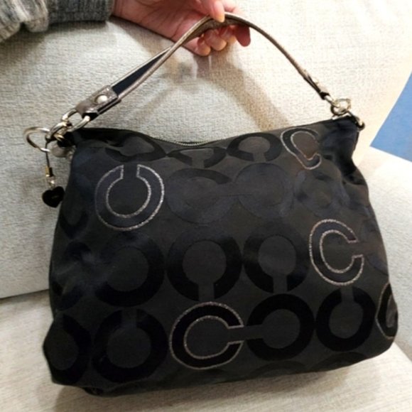 Coach Poppy Signature C's Shoulder Bag Purse c - Picture 2 of 14